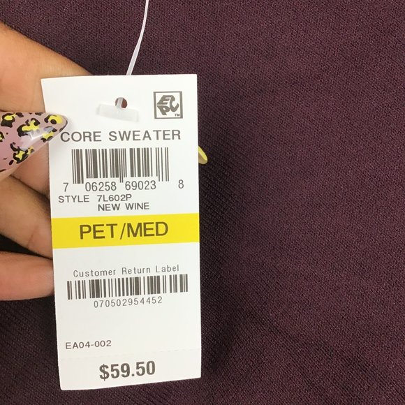 SOLD! Alfani Turtleneck Poncho Sweater Red PM - Picture 7 of 9